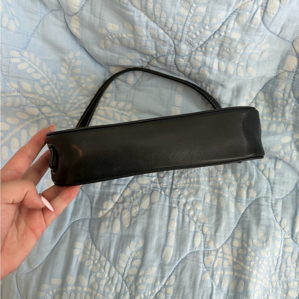 Vintage Coach Black Leather Shoulder Bag - Picture 4 of 5